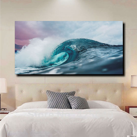 Leinwandgemälde Welle 120cm x 60cm