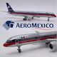 Ready-Made Metal Airplane Model Scale 1/400 JC Wings XX40020 Boeing 757-200 Aeromexico