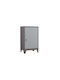 Single Door Wardrobe Metallic 60x40x100cm