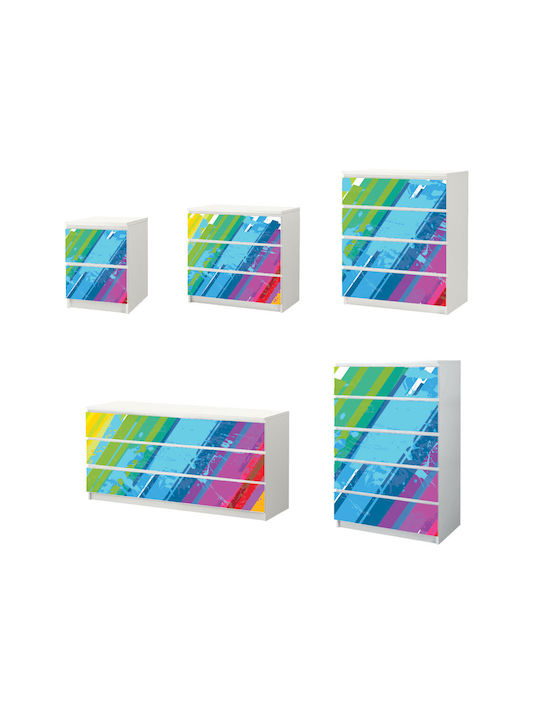 Autocolant pentru Comodă Triplă Abstract 02