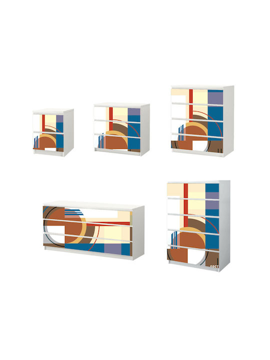 Modern 02 Drawer Sticker Double Drawer