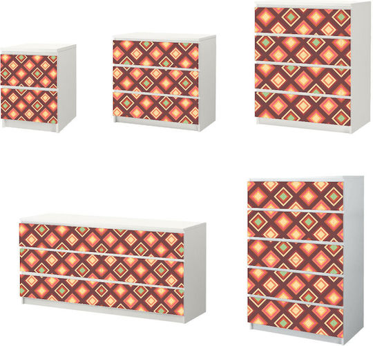 Vintage Diamonds 01 Double Dresser Sticker