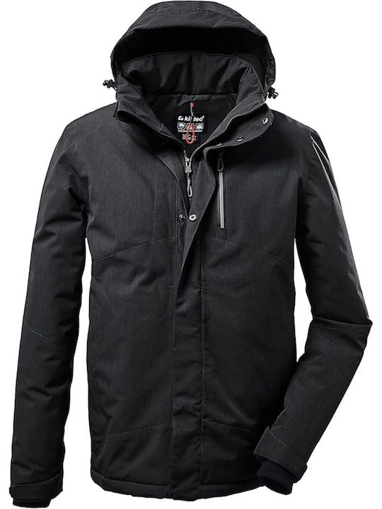 Killtec 37589-200 Männer Jacke aus für Ski & Snowboard Schwarz