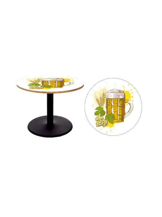 Αυτοκόλλητο Τραπεζιού Beer 2 80cm Διάμετρος