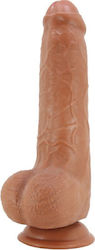 Pretty Love Draco Dildo realist cu Testicule și Ventuză Flesh 23cm Pretty Love Draco Dildo realist cu Testicule și Ventuză Flesh 23cm