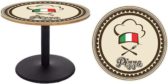 Autocolant Masă Pizza 4 Diametru 90cm
