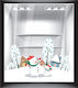 Fröhliche Schneemänner Fensteraufkleber 160cm x 100cm