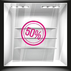 Sticker Reducere Cerc Procentaj 70cm X 70cm