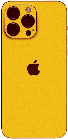 Protective Back Skin Sticker for iPhone 16 Pro Max Gams Premium Vinyl Skin Back Plate Yellow Satin Gams-vnl-skin-ys-001-083