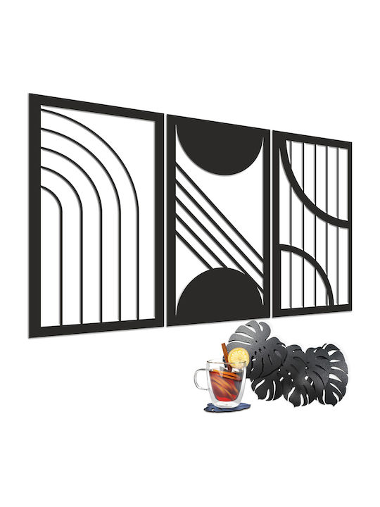 Decorațiune de Perete pentru Living 3D Imagine Dormitor Panou Deschis Geometrie 96x56