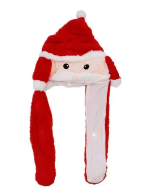 Santa Claus Hat Waves Its Hands