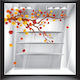 Herbstzweige Fensteraufkleber 70cm x 60cm