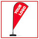 Fliegendes Banner 3 Meter Höhe Druck 140cm X 260cm Flexibel Metallisch 140cm X 260cm