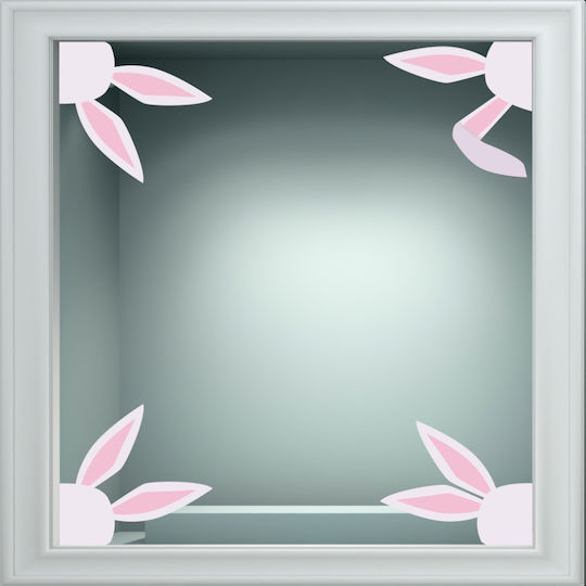 Fensteraufkleber Hasen Set aus 4 Teilen 120cm x 110cm