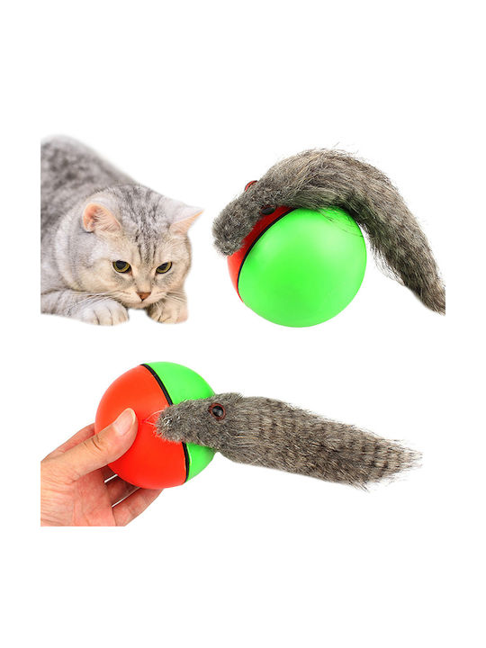 Elektrisches Katzenspielzeug Frettchenschwanzball Durchmesser 8cm Wasserdicht Langlebig