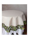 Silk Fashion Rotunde Geschnitten 2353 Red Olive Tree 135x135cm