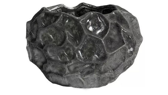 Muubs Dekorative Schüssel Keramik Gray 18x18x2cm 1Stück