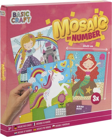 Grafix Set Creativ Mozaic Roz Pentru Copii 3+ Ani