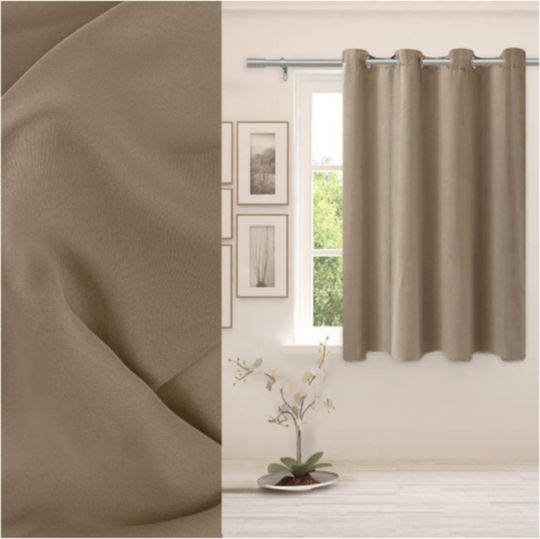 Συσκότισης Παραθύρου με Τρουκς Taupe 140x140εκ. Συσκότισης Παραθύρου με Τρουκς Taupe 140x140εκ.
