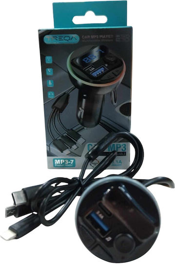 Αναμεταδότης Fm Αυτοκινήτου Mp3 +3 In 1 Mp3-7 Tr-w10