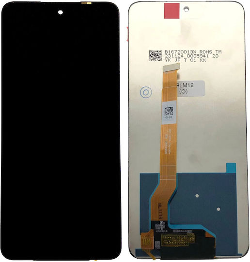 Οθόνη με Μηχανισμό Αφής για Realme 12 (Μαύρο)