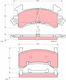 Set Plăcuțe De Frână Auto Față Trw 72,9mm Înălțime 152,4mm Lungime 15,0mm Grosime Buick Cadillac Chevrolet Gmc Mazda Pontiac