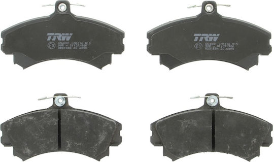 Front Brake Pad Set Accessories Trw Automotive Mitsubishi Colt Czc Vi Forfour 1.1-1.5d 72.7x130x17.3 Mm