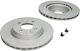 Front Ventilated Brake Disc Set 259mm Dacia Logan Sandero Daihatsu Dodge Lada Nissan 4 Holes 61mm 20.6mm Thickness Ferodo