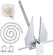 Vevor Fluke Anchor Set 3.9 Kg Chain 2.4 M Rope 22.8 M Two Bags 1 Cm Boats Up to 5.5 M Flkmyjtdxg85ow4wuv0