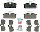 Rear Disc Brake Pad Set Renault Twizy Electric 04.12 Ferodo Height 26.7mm Width 62.6mm Thickness 9.1mm