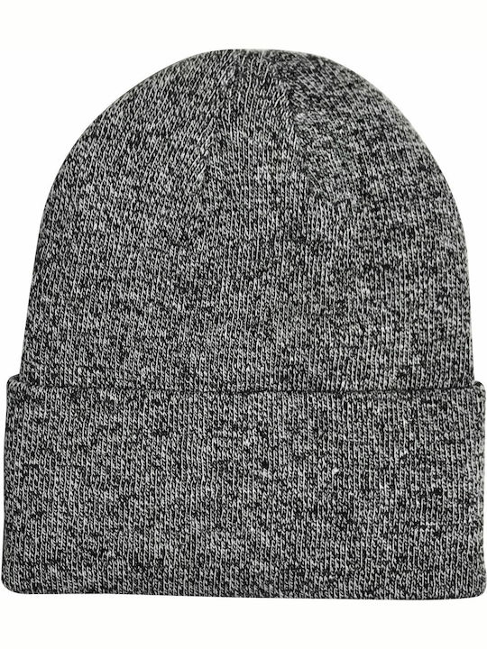 Beanie Unisex Σκούφος Πλεκτός σε Γκρι χρώμα