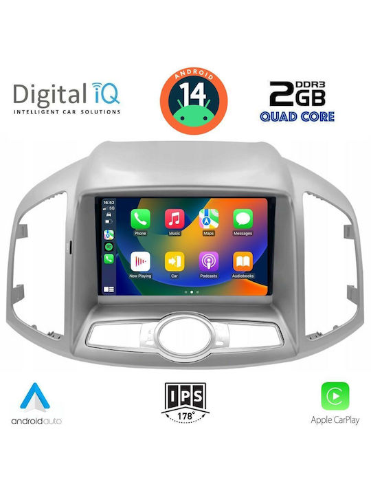 Digital IQ Sistem Audio Auto pentru Chevrolet Captiva 2012 (Bluetooth/USB/AUX/WiFi/GPS/Apple-Carplay/Android-Auto) cu Ecran Tactil 9"