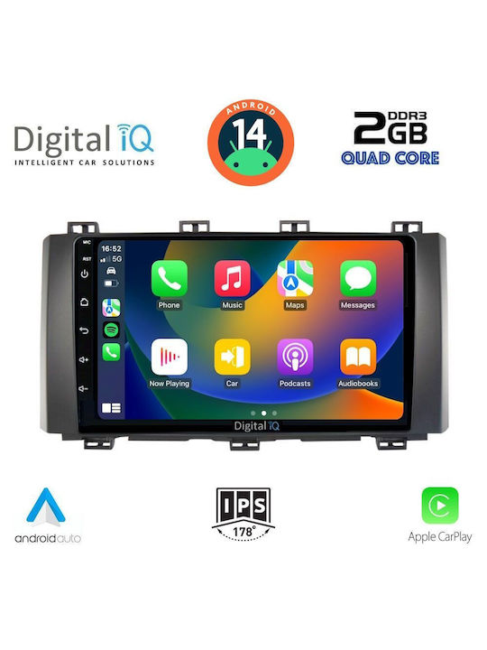 Digital IQ Auto-Audiosystem für Seat Ateca 2017 (Bluetooth/USB/AUX/WiFi/GPS/Apple-Carplay/Android-Auto) mit Touchscreen 9"
