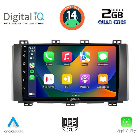 Digital IQ Sistem Audio Auto pentru Seat Ateca 2017 (Bluetooth/USB/AUX/WiFi/GPS/Apple-Carplay/Android-Auto) cu Ecran Tactil 9"