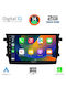 Digital IQ Автомобилна Аудио Система (Блутут/USB/AUX/WiFi/GPS/Apple-Carplay/Android-Auto) с Тъчскрийн 9"