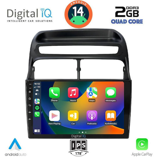Digital IQ Автомобилна Аудио Система (Блутут/USB/WiFi/GPS/Apple-Carplay/Android-Auto) с Тъчскрийн 9"
