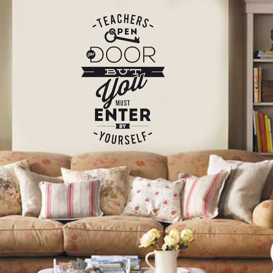 Wandsticker Lehrer öffnen Türen 70cm x 120cm