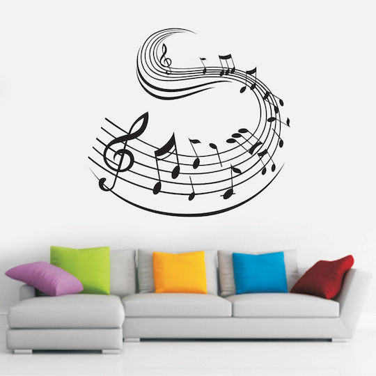 Wandsticker Fliegende Noten 90cm x 95cm