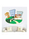 Wandsticker Stadtzentrum 95cm x 75cm