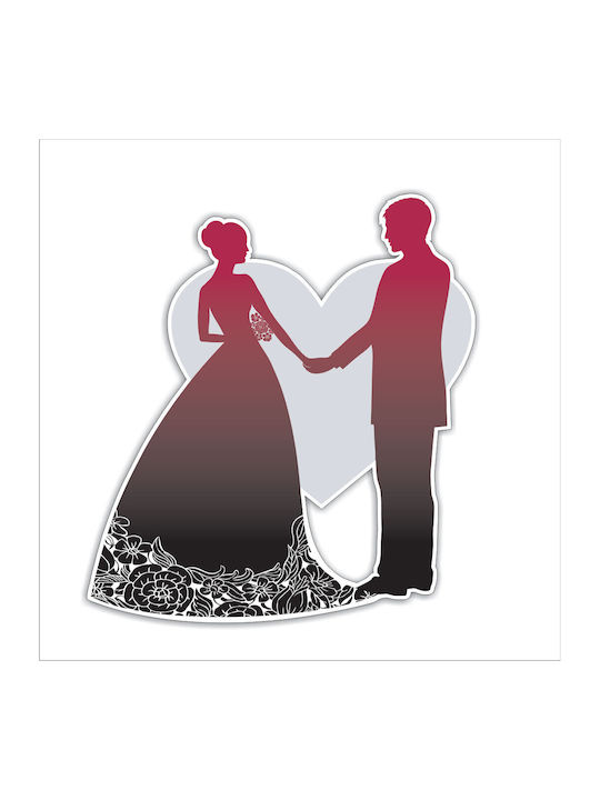 Wedding Decoration Couple Sticker 3 35cm X 35cm