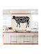 Wall Sticker Calf Diagram 70cm X 50cm