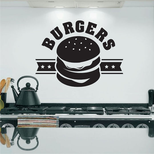 Wandsticker Burger 90cm x 67cm