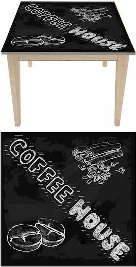 Αυτοκόλλητο Τραπεζιού Coffee House 2 60cm X 60cm