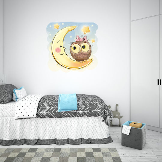 Owl Moon Wall Sticker 60cm X 60cm