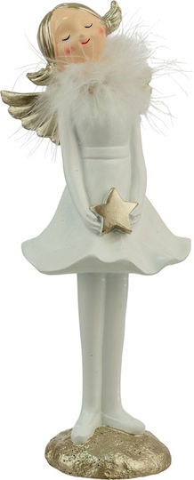 Zen Collection Christmas Plastic Figure Fairy White Length 6.5cm
