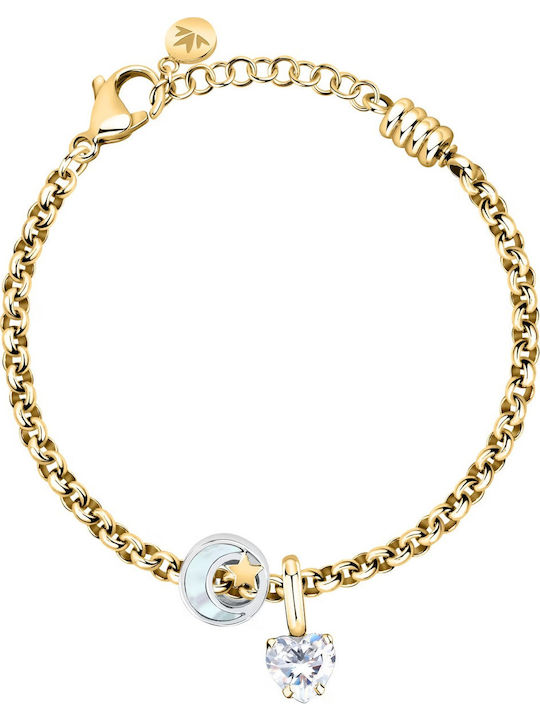 Morellato Damen Armband aus Silber Vergoldet mit Zirkon