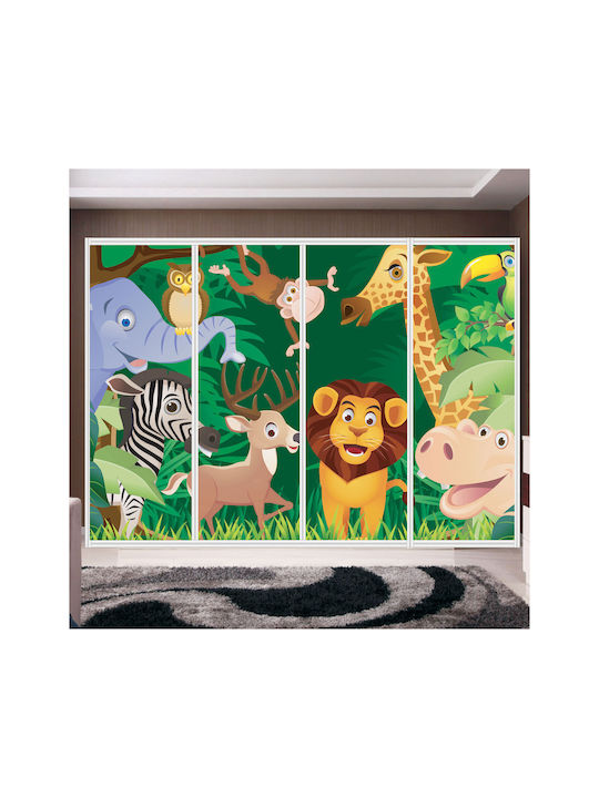 Αυτοκόλλητο Ντουλάπας Cartoon Animals 380cm