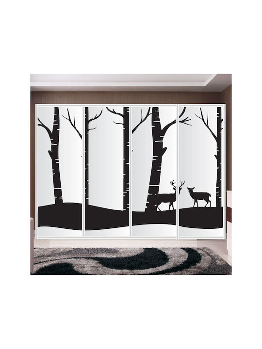 Autocolant pentru Dulap Pădure 100cm X 70cm