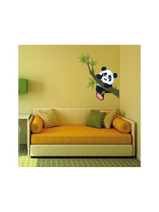 Kinder Wandsticker Glücklicher Panda 95cm x 95cm