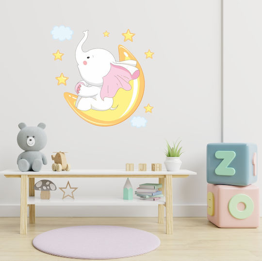 Elephant Wall Sticker on Little Moon 50cm X 49cm